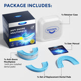 Anti Snore Mouthpiece – Adjustable Intraoral Device Designed to Help Reduce Snoring for Adults (18+) with Retainer Case