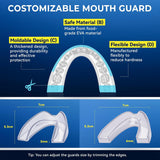 Mouth Guard for Grinding Teeth at Night: Moldable Dental Guard for Sleeping - Nighttime Protection for Teeth (8 Pack)