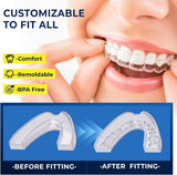Mouth Guard for Grinding Teeth at Night: Moldable Dental Guard for Sleeping - Nighttime Protection for Teeth with 12 Cleaning Tablets