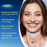 Anti Snore Mouthpiece – Adjustable Intraoral Device Designed to Help Reduce Snoring for Adults (18+) with Retainer Case (Clear)