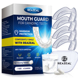 Mouth Guard for Grinding Teeth at Night: Moldable Dental Guard for Sleeping - Nighttime Protection for Teeth with 12 Cleaning Tablets